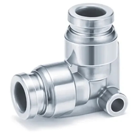 SMC KQG Series Elbow Fitting, 6 mm to 6 mm, Threaded-to-Tube Connection Style, KQG2L06-00 product image