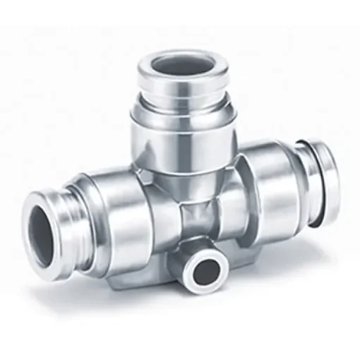 SMC KQG Series Union Tee, 12 mm to 12 mm, Tube-to-Tube Connection Style, KQG2T12-00 product image