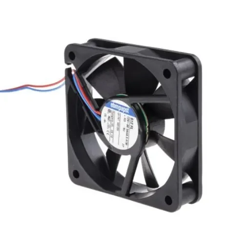 ebm-papst 600 F Series Axial Fan, 12 V dc, DC Operation, 19m³/h, 400mW, 33mA Max, 60 x 60 x 15mm - 612FL product image