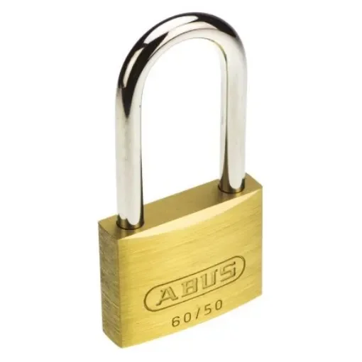ABUS Key Weatherproof Brass, Steel Padlock, Keyed Alike, 8mm Shackle, 50mm Body - XR0060HB55K1 product image