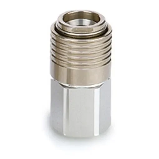 SMC Stainless Steel Female Coupler Nipple, 1/4 in Female One Touch Fitting - KKA3S-02F product image
