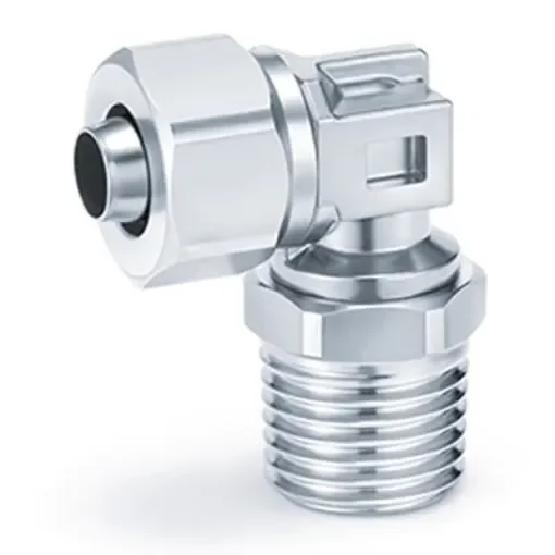 SMC KFG2 Series Swivel Elbow, 16 mm to R 1/2, Threaded-to-Tube Connection Style, KFG2V1613-04S product image