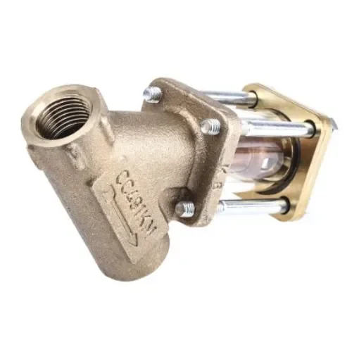 Spirax Sarco Bronze Sight Glass Check Valve, BSPP 1/2in, 3.6 bar - 222300 product image