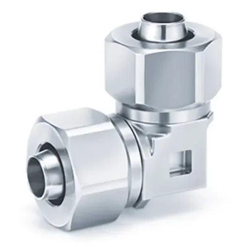 SMC KFG2L Series Elbow Fitting, 12 mm to 12 mm, Tube-to-Tube Connection Style, KFG2L1210-00 product image