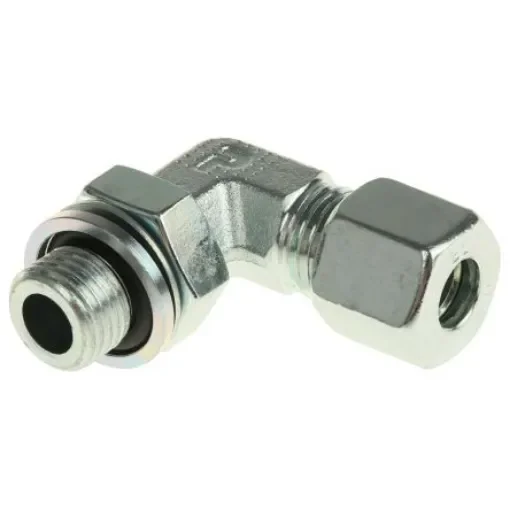 Parker Elbow 90° Tube to Port Male 24° DIN Cone to Male BSPP, WEE08LRCF product image