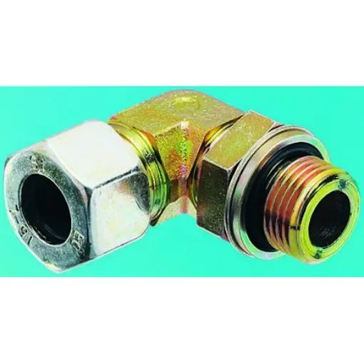 Parker Steel Zinc Plated Hydraulic Elbow Compression Tube Fitting, WEE10LRCF product image