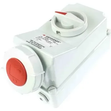MENNEKES Switchable IP67 Industrial Interlock Socket 3PN+E, Earthing Position 6h, 16A, 400 V - 5603A product image