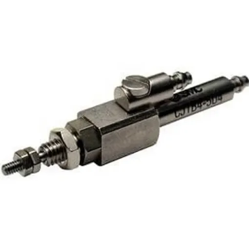 SMC Pneumatic Piston Rod Cylinder - CJ1B4-5U4, 4mm Bore, 5mm Stroke, CJ1 Series, Double Acting product image