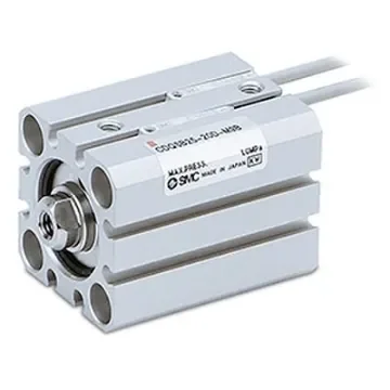 SMC Pneumatic Piston Rod Cylinder - CQSB25-5D, 25mm Bore, 5mm Stroke, CQS Series, Double Acting product image