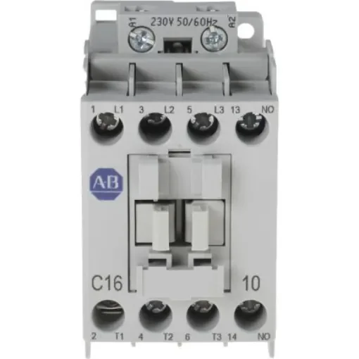 Allen Bradley 100 Series 100C Contactor, 230 V ac Coil, 3-Pole, 16 A, 7.5 kW, 3NO, 690 V ac - 100-C16KF10 product image