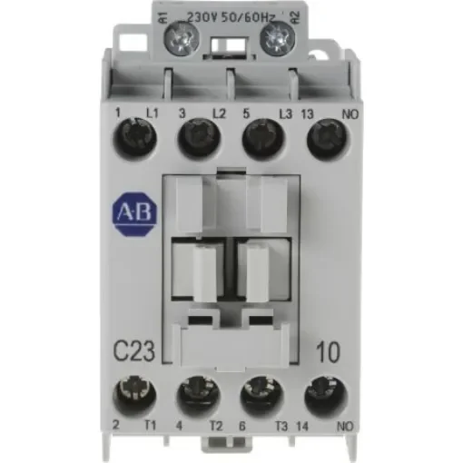 Allen Bradley 100 Series 100C Contactor, 230 V ac Coil, 3-Pole, 23 A, 11 kW, 3NO, 690 V ac - 100-C23KF10 product image