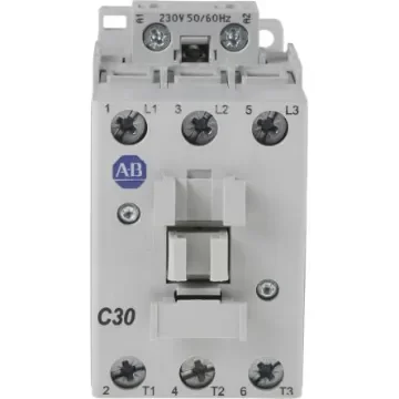 Allen Bradley 100 Series 100C Contactor, 230 V ac Coil, 3-Pole, 30 A, 15 kW, 3NO, 690 V ac - 100-C30KF00 product image