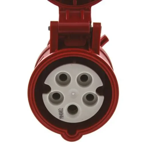 MENNEKES IP44 Red Cable Mount 3P + N + E Industrial Power Socket, Rated At 16A, 400 V - 35 product image
