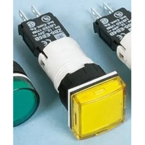 Schneider Electric, Harmony XB6, Panel Mount Yellow LED Pilot Light Complete, 16mm Cutout, IP65, 30V ac/dc - XB6CV5BB product image