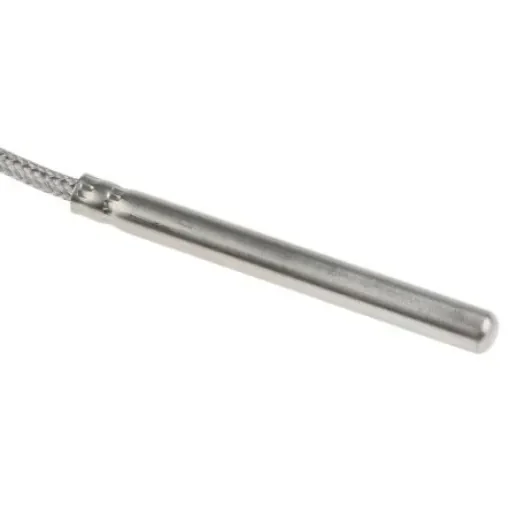 Electrotherm PT100 RTD Sensor, 6mm Dia, 60mm Long, Probe, F0.3 +400°C Max - K1-E-2LS-400 product image