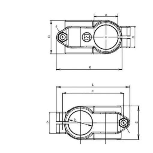 Rose+Krieger Cross Clamp, Connecting Component, Strut Profile 16 mm - 101 600 000200 product image