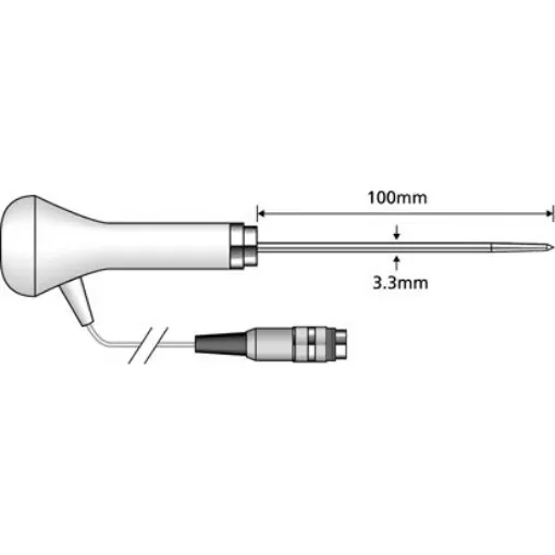 Comark Food Penetration Probe PX22L for use with Comark C20 C21 C22 N9094 With 3.3mm Probe Diameter product image