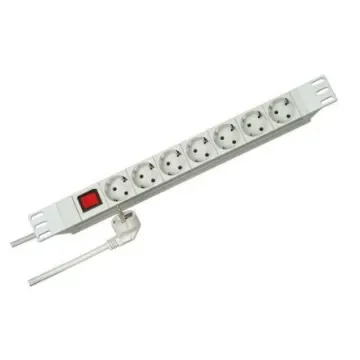 Kopp 2m 7 Socket Type F - German Schuko Extension Lead, 250 V ac - 9307.0401.0 product image