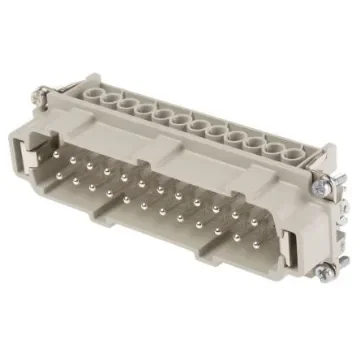 EPIC Heavy Duty Power Connector Insert, 16A, Male, H-BE Series, 24 Contacts - 10196000 product image
