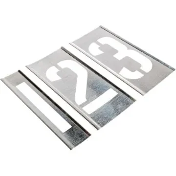 AT Brown 13 Piece Zinc Stencil Numbers, 102mm Character Height - 100131 product image