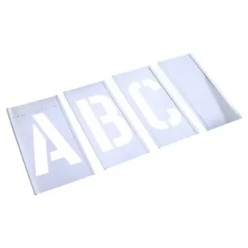 AT Brown 30 Piece Zinc Stencil Letters, 102mm Character Height - 100301 product image