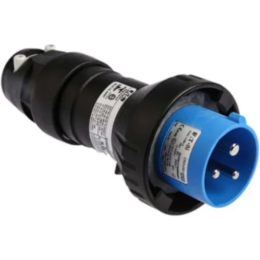 Eaton IP66 Blue Cable Mount 2P + E Power Connector Plug ATEX, Rated At 16A, 240 V - GHG5117306R0001 product image