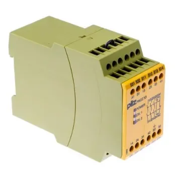 Pilz PNOZ X PNOZ X3 Emergency Stop Safety Relay, 24 V dc, 115V ac, Dual-Channel, 3 Safety Contacts - 774315 product image