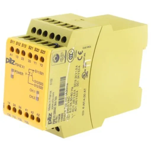 Pilz PNOZ X P2HZ X1 Two Hand Control Safety Relay, 230V ac, Dual-Channel, 3 Safety Contacts - 774438 product image