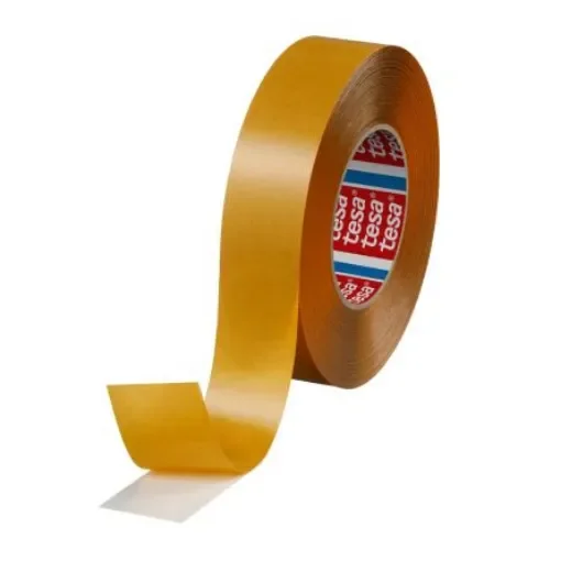 Tesa 51970 Transparent Double Sided Plastic Tape, 220mm Thick, 13,5 N/cm, PP Backing, 38mm x 50m - 51970-00027-00 product image