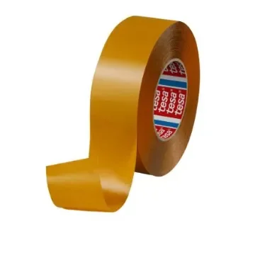 Tesa 51970 Transparent Double Sided Plastic Tape, 220mm Thick, 13,5 N/cm, PP Backing, 50mm x 50m - 51970-00016-00 product image