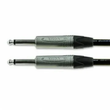 Van Damme Male 6.35mm Mono Jack to Male 6.35mm Mono Jack Aux Cable, Black, 3m 101-002-202 BLACK product image
