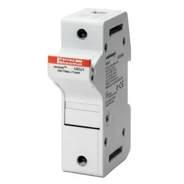 Mersen 30A Rail Mount Fuse Holder for 22 x 58mm Fuse, 3P, 600V ac - US3J3 product image