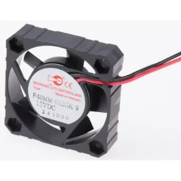Micronel F40 Series Axial Fan, 12 V dc, DC Operation, 9.25m³/h, 600mW, 80mA Max, 40 x 40 x 10mm - F40MM-012GK-9 product image