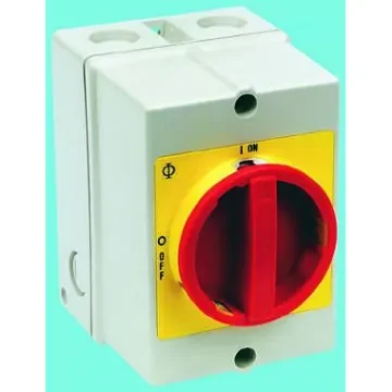 Kraus & Naimer 3P Pole Isolator Switch - 40A Maximum Current, 15kW Power Rating, IP66, IP67 - KG41.T203/GBA283.*KL1V product image