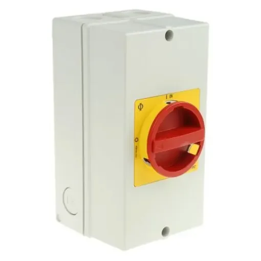 Kraus & Naimer 3P Pole Isolator Switch - 63A Maximum Current, 22kW Power Rating, IP66, IP67 - KG64.T203/GBA283.*KL1V product image
