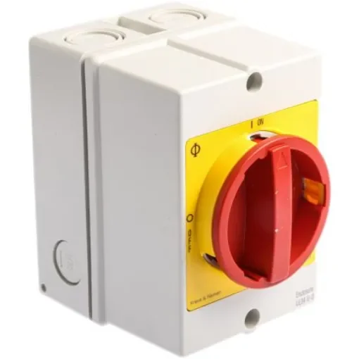 Kraus & Naimer 4P Pole Isolator Switch - 32A Maximum Current, 11kW Power Rating, IP66, IP67 - KG32.T204/GBA301.*KS1V product image