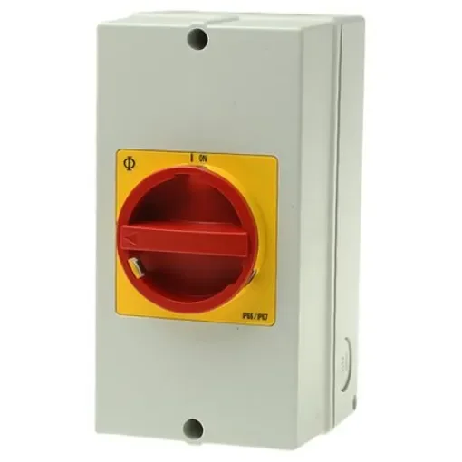 Kraus & Naimer 4P Pole Isolator Switch - 63A Maximum Current, 22kW Power Rating, IP66, IP67 - KG64.T204/GBA301.*KL1V product image