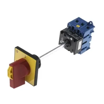 Kraus & Naimer 3P Pole Isolator Switch - 63A Maximum Current, 22kW Power Rating, IP65 - KG64B.T203/GBA282.VE product image