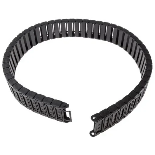 Igus 7, e-chain Black Cable Chain - Flexible Slot, W57 mm x D15mm, L1m, 38 mm Min. Bend Radius, Igumid G - 07.50.038.0 product image