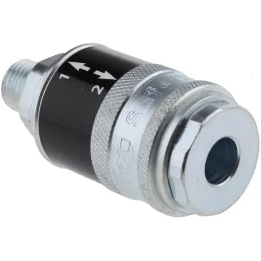 PCL Steel Female Pneumatic Quick Connect Coupling, R 1/4 Male Threaded - SC21CM product image
