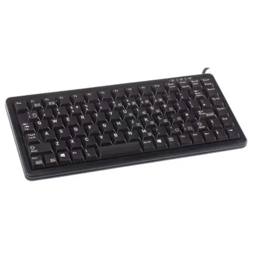 Cherry Wired PS/2, USB Compact Keyboard, QWERTY (UK), Black - G84-4100LCMGB-2 product image