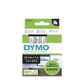Dymo Black on Clear Label Printer Tape, 7 m Length, 24 mm Width - S0720920 product image