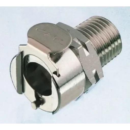 Colder Products Hose Connector, Straight Threaded Coupling, BSPT 1/8in, 17.3 bar - MCD1002BSPT product image