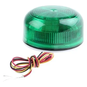 Klaxon Flashguard QBS Series Green Flashing Beacon, 12 V dc, 24 V dc, Surface Mount, Xenon Bulb - QBS-0051 product image