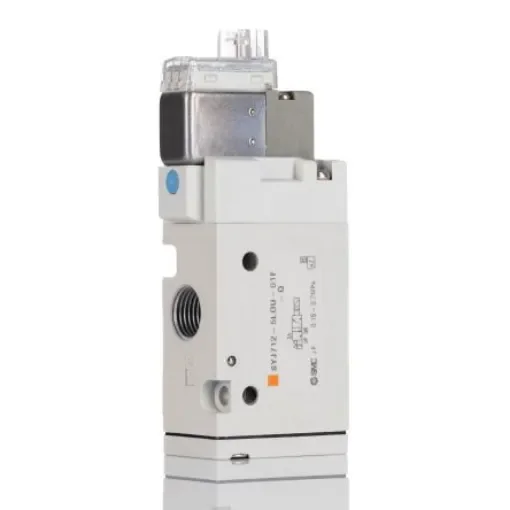 SMC 3/2 Pneumatic Solenoid Valve - Solenoid/Spring G 1/8 SYJ700 Series 24V dc - SYJ712-5LOU-01F-Q product image