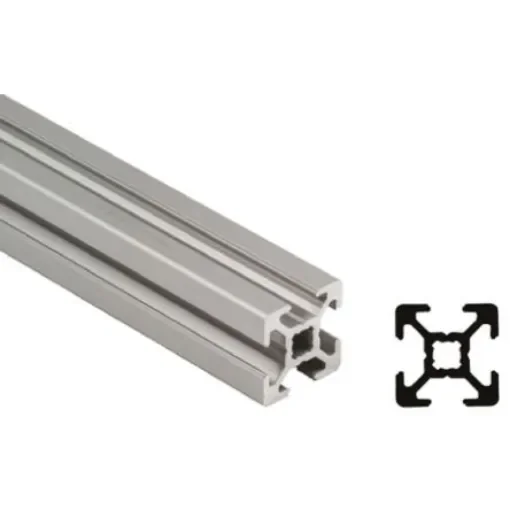Bosch Rexroth Silver Aluminium Profile Strut, 30 x 30 mm, 8mm Groove, 2000mm Length - 3842990720/2000 product image