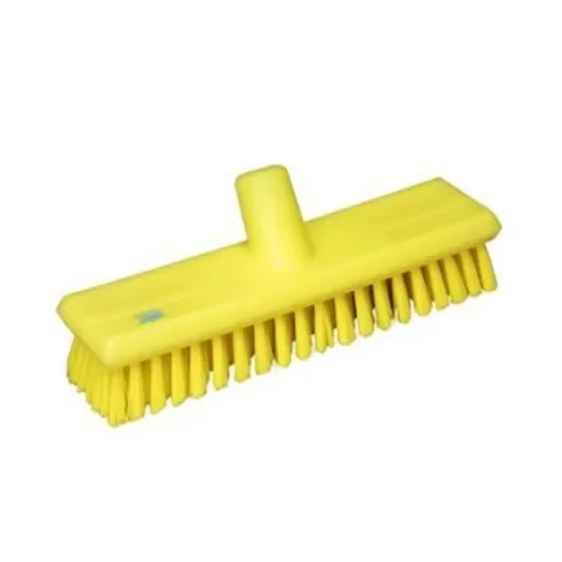 Vikan Hard Bristle Yellow Scrubbing Brush, 24mm bristle length, PET bristle material - 70416 product image