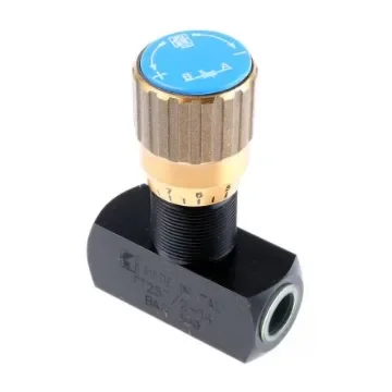 RS PRO Inline Mounting Hydraulic Flow Control Valve, G 1/4, 400bar, 25L/min - 3907673 product image