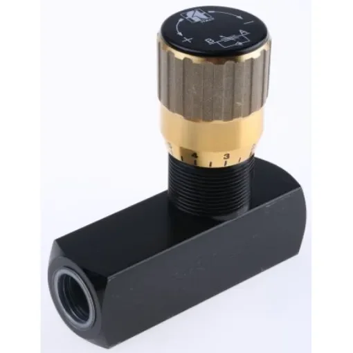 RS PRO Inline Mounting Hydraulic Flow Control Valve, G 1/2, 47L/min - 3907752 product image