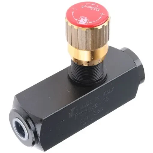 RS PRO Inline Mounting Hydraulic Flow Control Valve, G 3/8, 25L/min - 3907869 product image